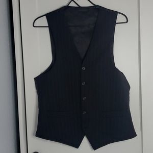 Men's Waistcoat VNeck Pinstripe vest